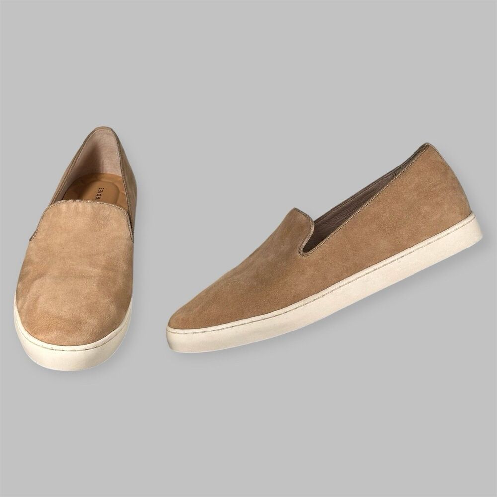 Birdies Shoes The Swift Tan Suede Slip On Comfort Sneakers Womens Size 8.5